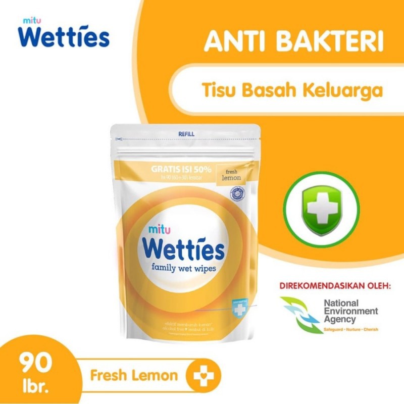 Jual Mitu Wetties Tisu Tissue Basah Antiseptic Anti Bakteri S