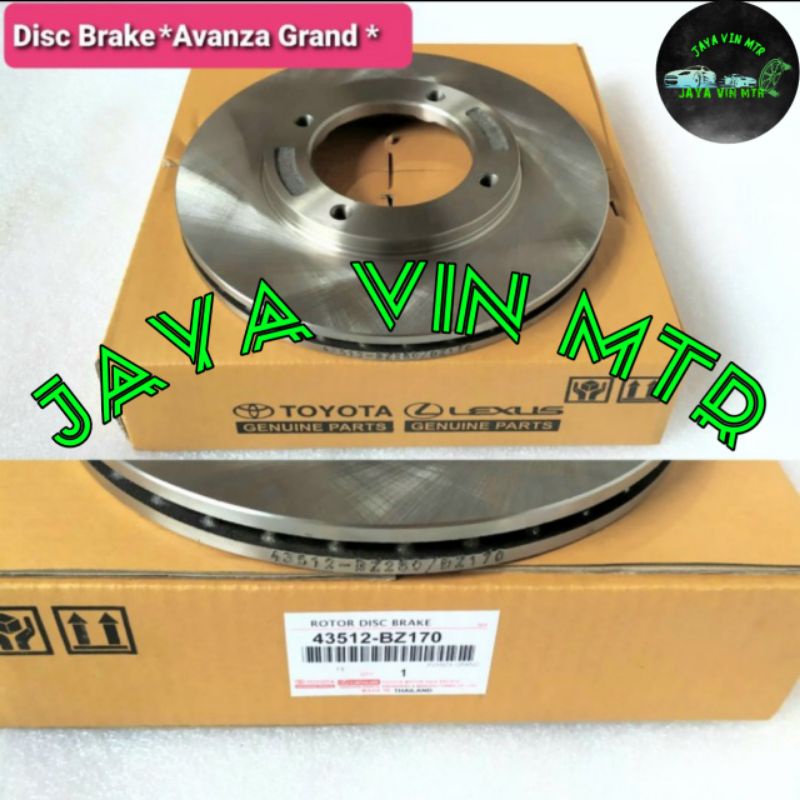 Jual Disc Brake Piringan Cakram Avanza Grand Xenia Great 2016 2017 2018