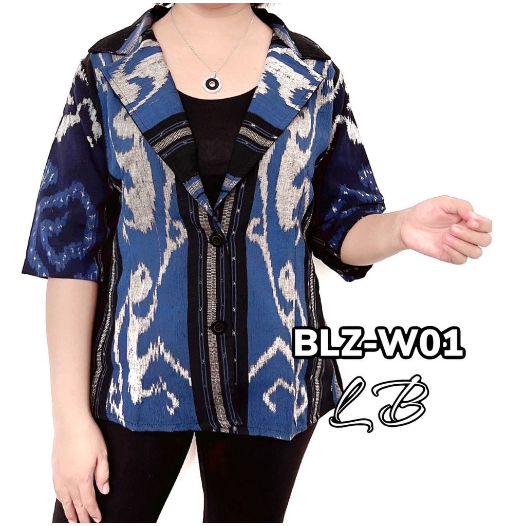 Jual Blazer Tenun Super Premium Blz W Blazer Tenun Wanita Blazer