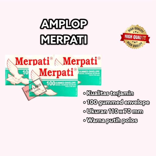 Jual Amplop Merpati Banker Amplop Kondangan Amplop Putih Lembar