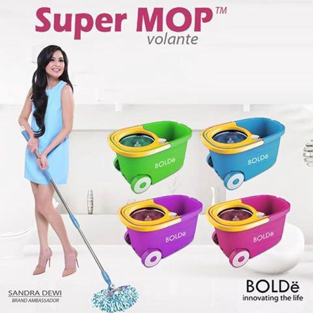 Jual Alat Pel Super MOP BOLDE Volante Stainless Botol Pewangi Roda