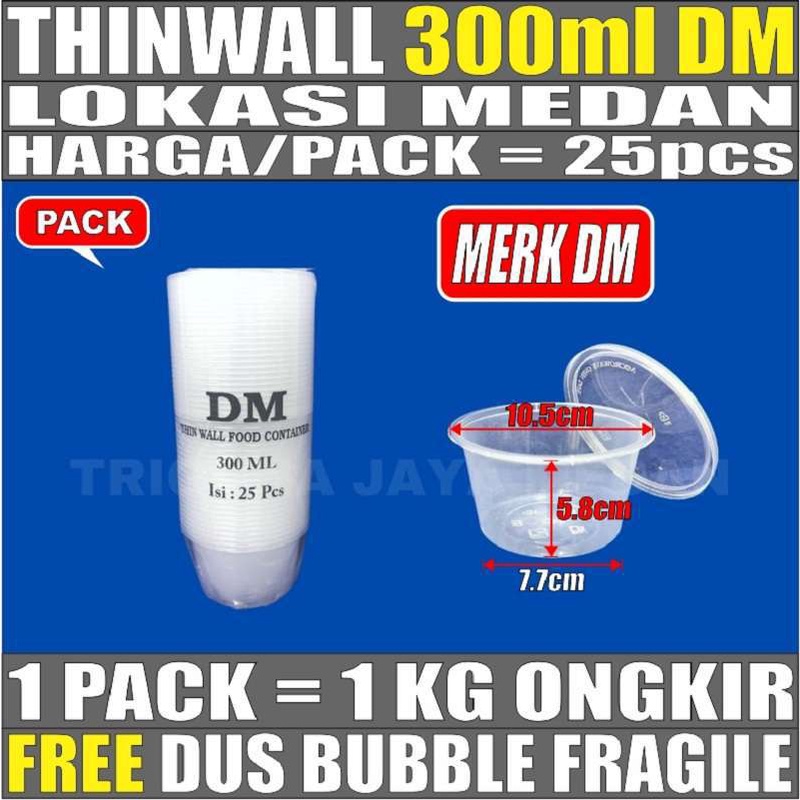 Jual Thinwall Dm Ml Per Pack Rata Mangkok Bowl Salad Buah Medan