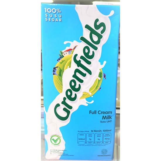 Jual Green Fields Susu Uht Full Cream Liter Shopee Indonesia