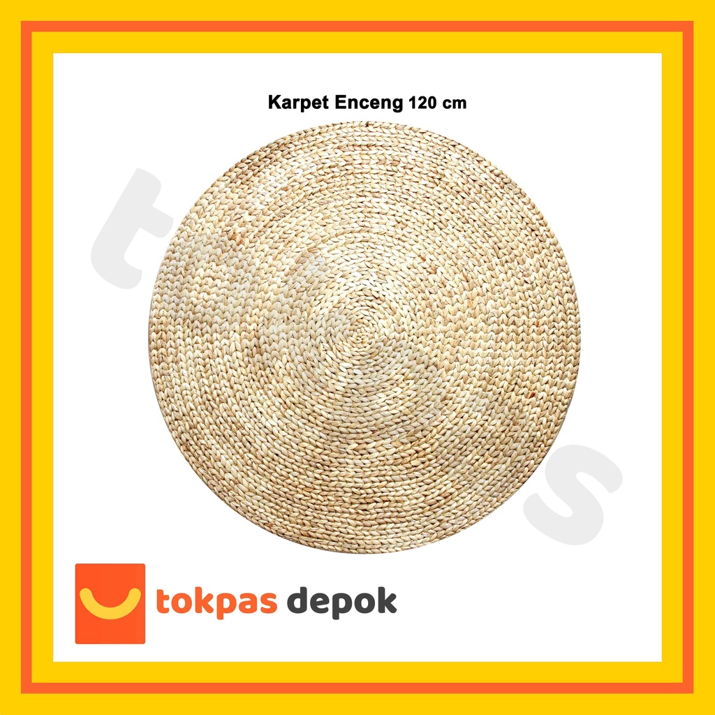 Jual Karpet Rug Bulat Anyaman Enceng Gondok Anyaman Seagrass Pandan