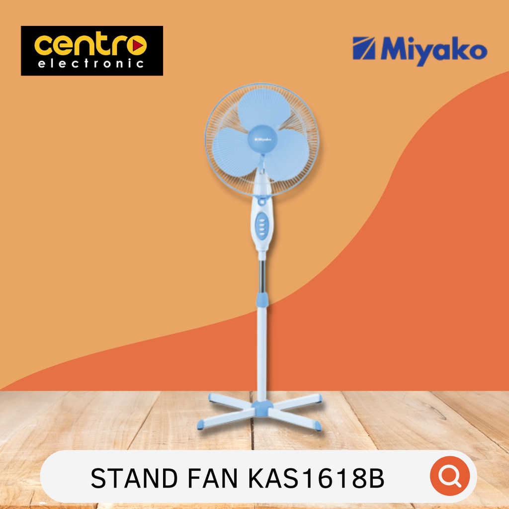 Jual MIYAKO KIPAS ANGIN BERDIRI STAND FAN KAS1618B Shopee Indonesia