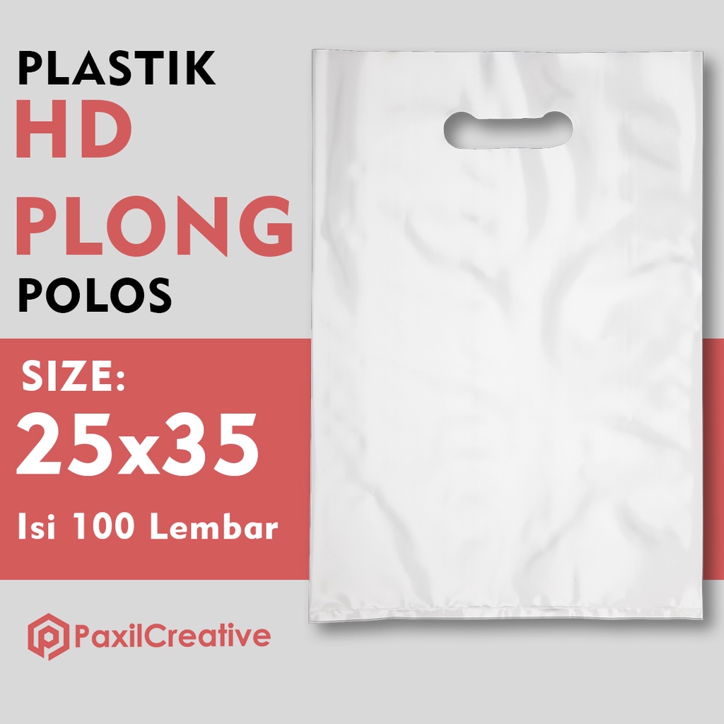 Jual Plastik Hd Plong X Putih Isi Lembar Shopee Indonesia