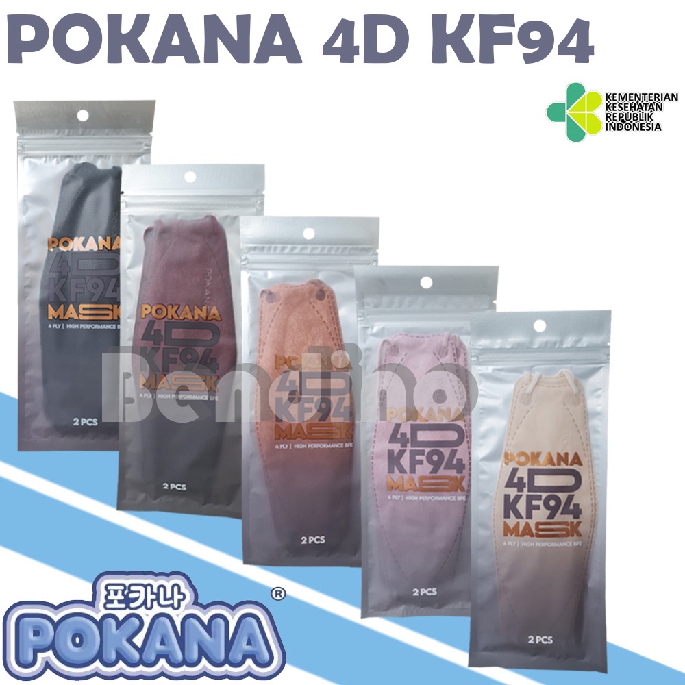 Jual Pokana D Kf Earloop Medical Face Mask Sachet Isi Pcs Kf