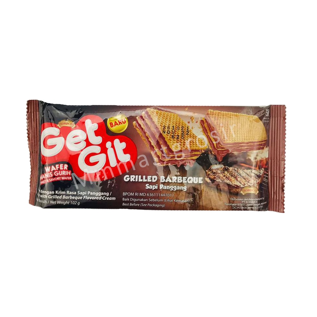 Jual Wafer Get Git Wafer Grilled Barbeque Rasa Sapi Panggang