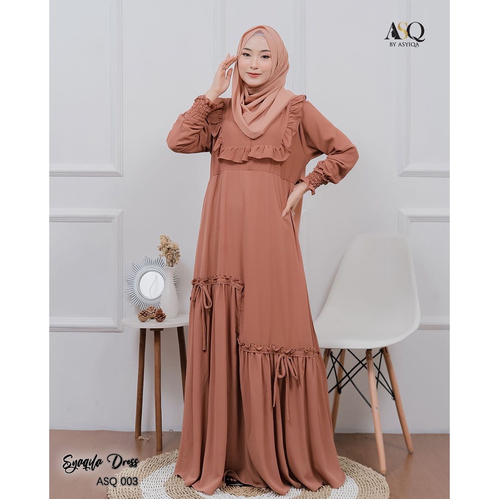 Jual Gamis Ceruty Babydoll Polos Pita Gamis Sayr I Gamis Kondangan