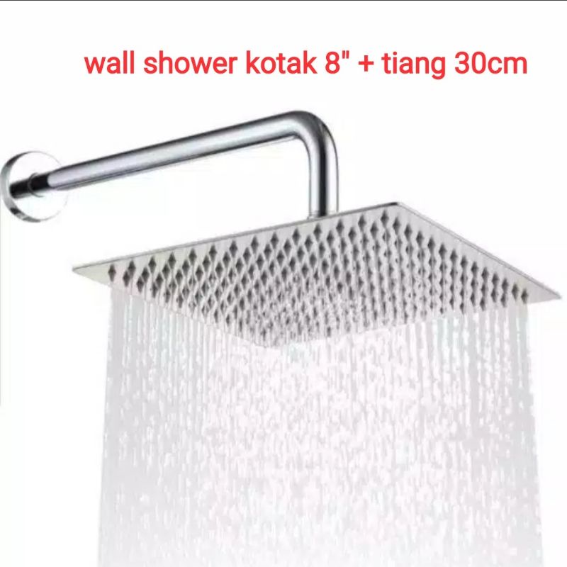 Jual Shower Tembok 8inc Shower Tanam 8inc Stainles Wall Shower 8inc