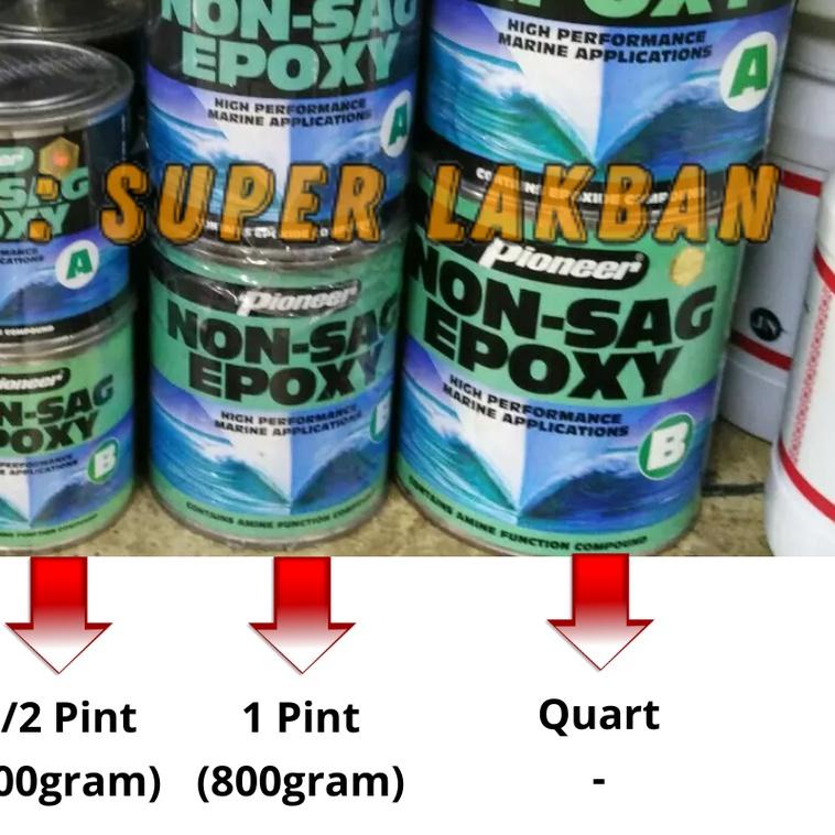 Jual Lem Epoxy Pioneer Non Sag Marine Epoxy 170gr Dempul Kapal Anti