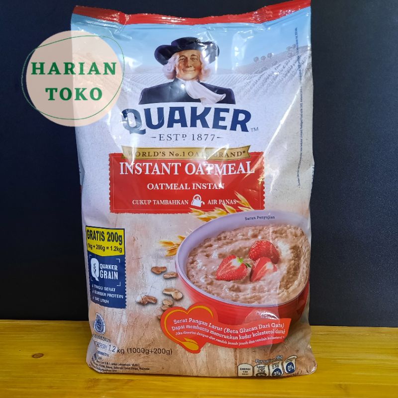 Jual Quaker Instant Oatmeal 1200 Gr Shopee Indonesia