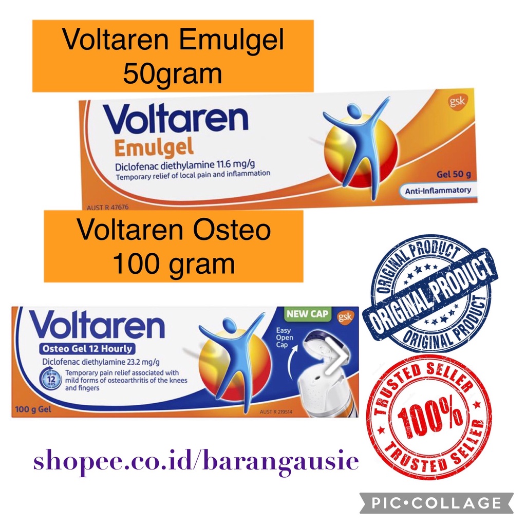 Jual Voltaren Emulgel Osteo Gel 12 Hourly 100 Gr Australia Krim Nyeri