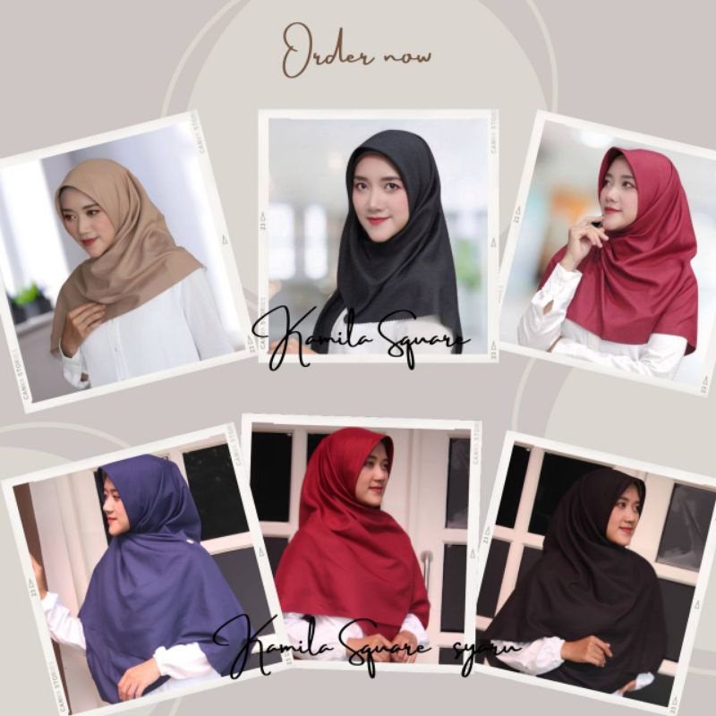 Jual Kamila Square Jumbo Hijab Bahan Premium Jilbab Jumbo Hijab Syar I