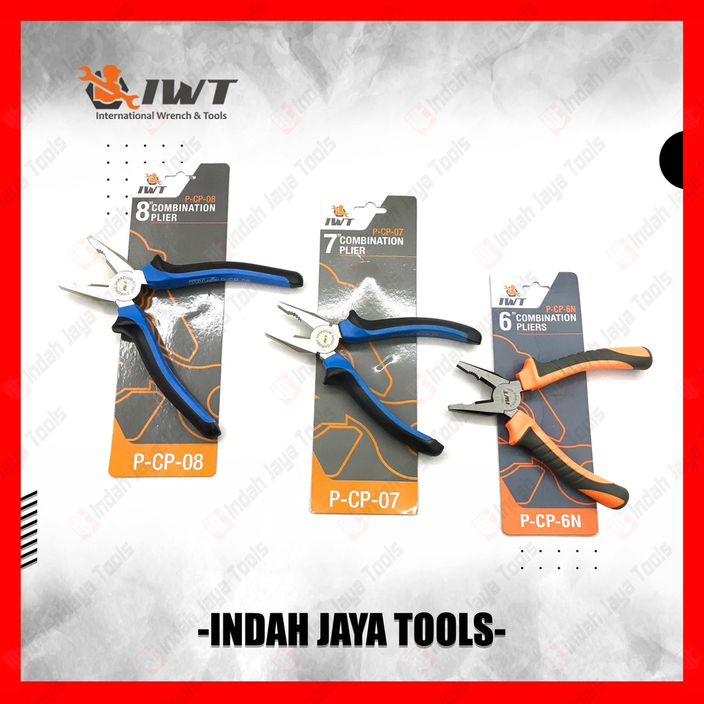 Jual IWT Tang Kombinasi 6 7 8 Inch Combination Pliers Shopee Indonesia