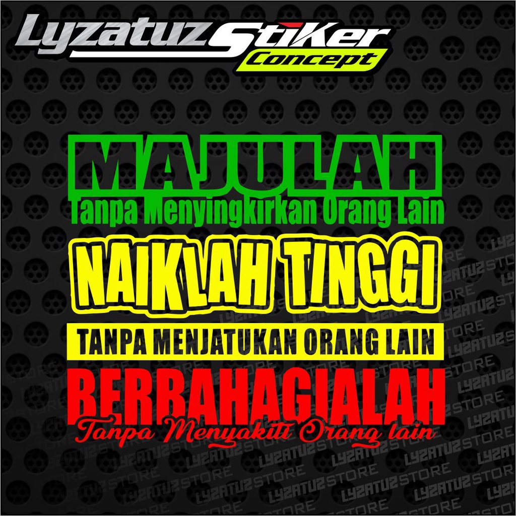 Jual Stiker Kaca Mobil Dan Truck Stiker Cutting Sticker Kata Kata Kaca