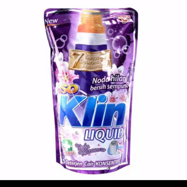 Jual So Klin Liquid Detergent Violet Ml Kemasan Pouch Shopee