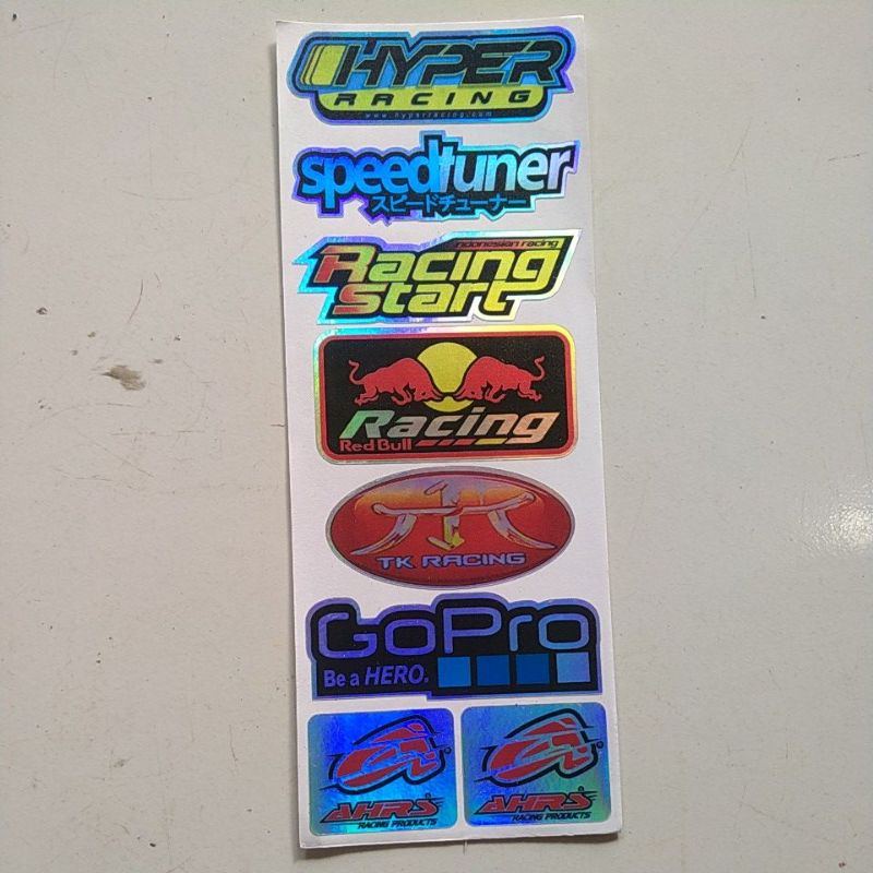 Jual Stiker Racing Hologram Print And Cut Shopee Indonesia