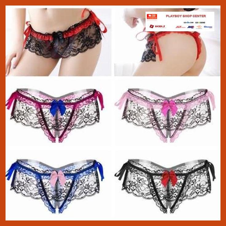 Jual G STRING CELANA DALAM TERBUKA SEXY OPEN CROTCH BIKINIS LINGERIE