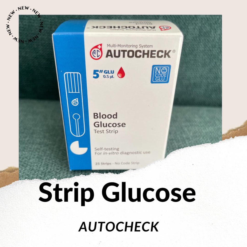 Jual STRIP AUTOCHECK Glucose GULA DARAH ISI 25 STRIP Shopee Indonesia