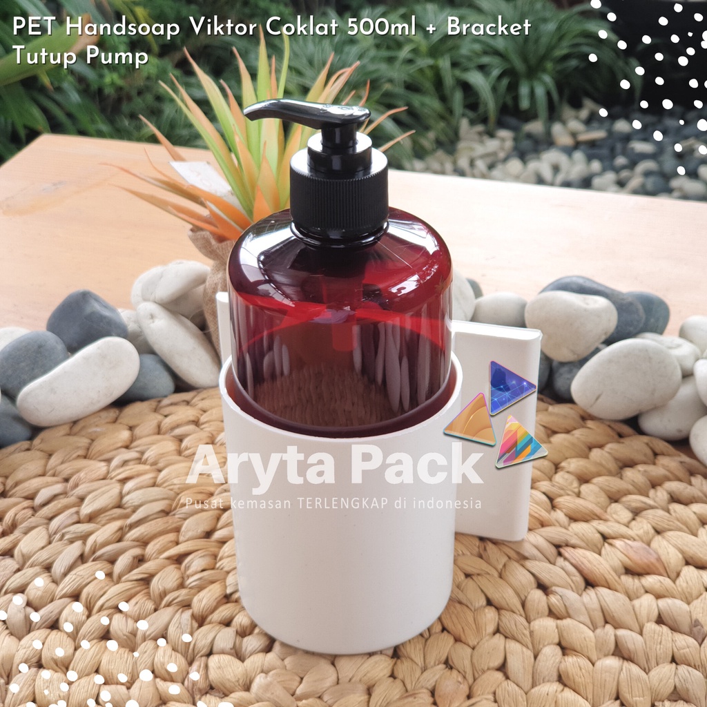 Jual Botol Plastik Ml Handsoap Viktor Coklat Handsanitizer Tutup