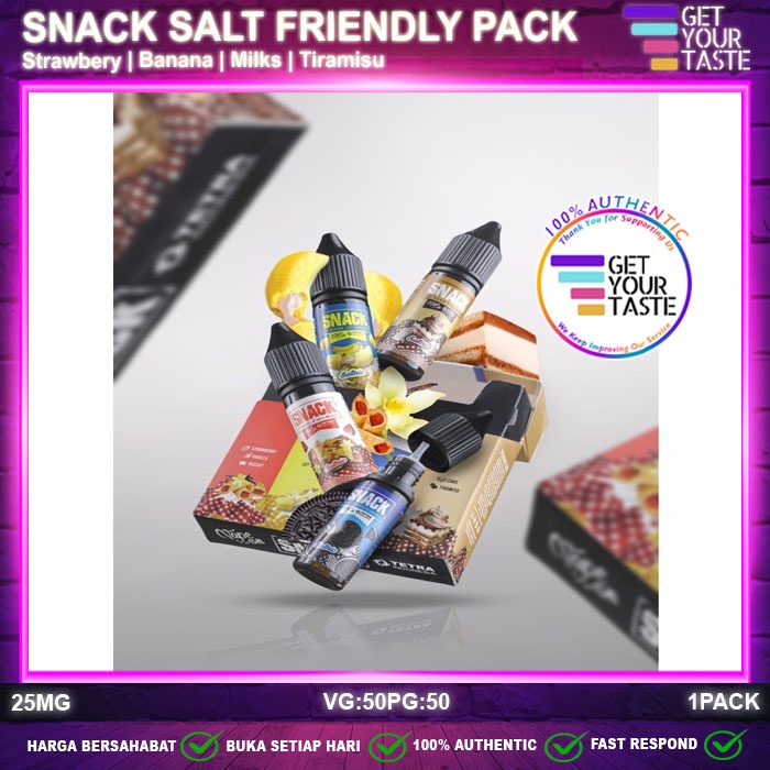 Jual Liquid Snack Salt Nic Friendly Pack Edition In Ml By Tetra