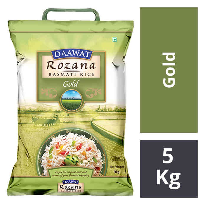 Jual Beras Daawat Rozana Gold Basmati Rice 5kg Shopee Indonesia