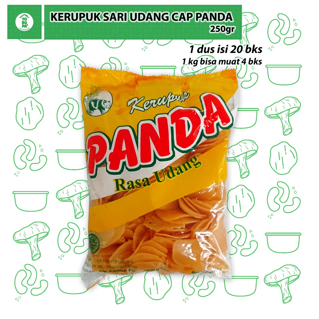 Jual Kerupuk Mentah Sari Udang Krupuk Mentah Sari Udang Cap Panda 250