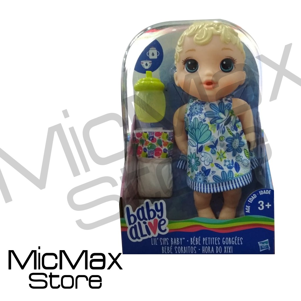 Jual Baby Alive Lil Sips Baby Blonde Shopee Indonesia