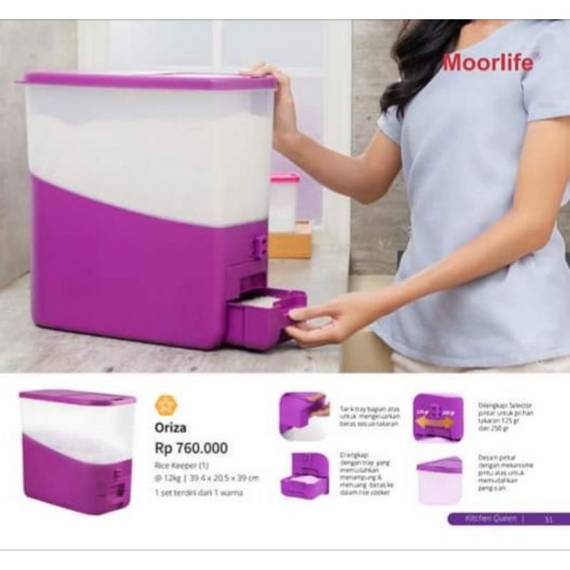 Jual Penyimpan Beras Dispenser Beras By Moorlife Rice Box Kapasitas