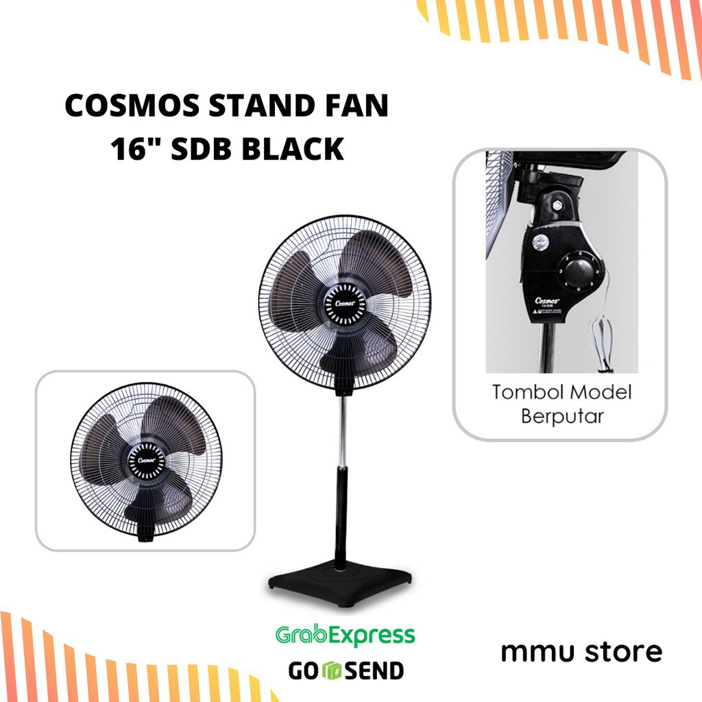 Jual COSMOS KIPAS ANGIN BERDIRI 16 INCH SDB STAND FAN BESI Shopee