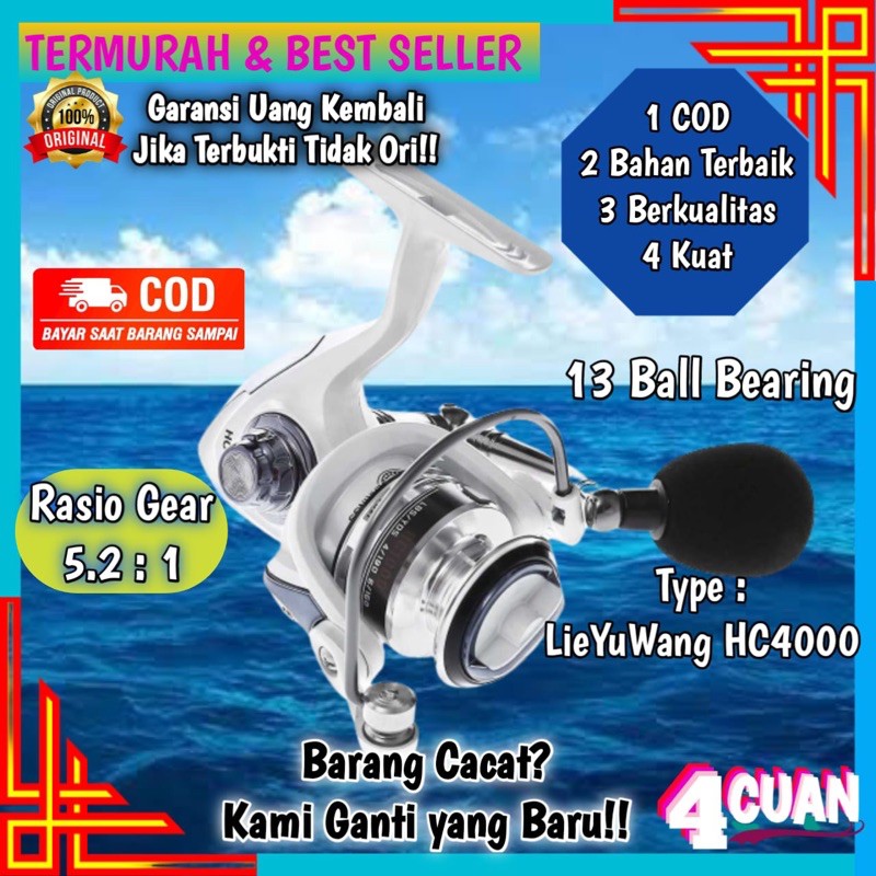 Jual COD Spinning Reel Gulungan RILL RIL RIIL Kerekan Katrol Pancing