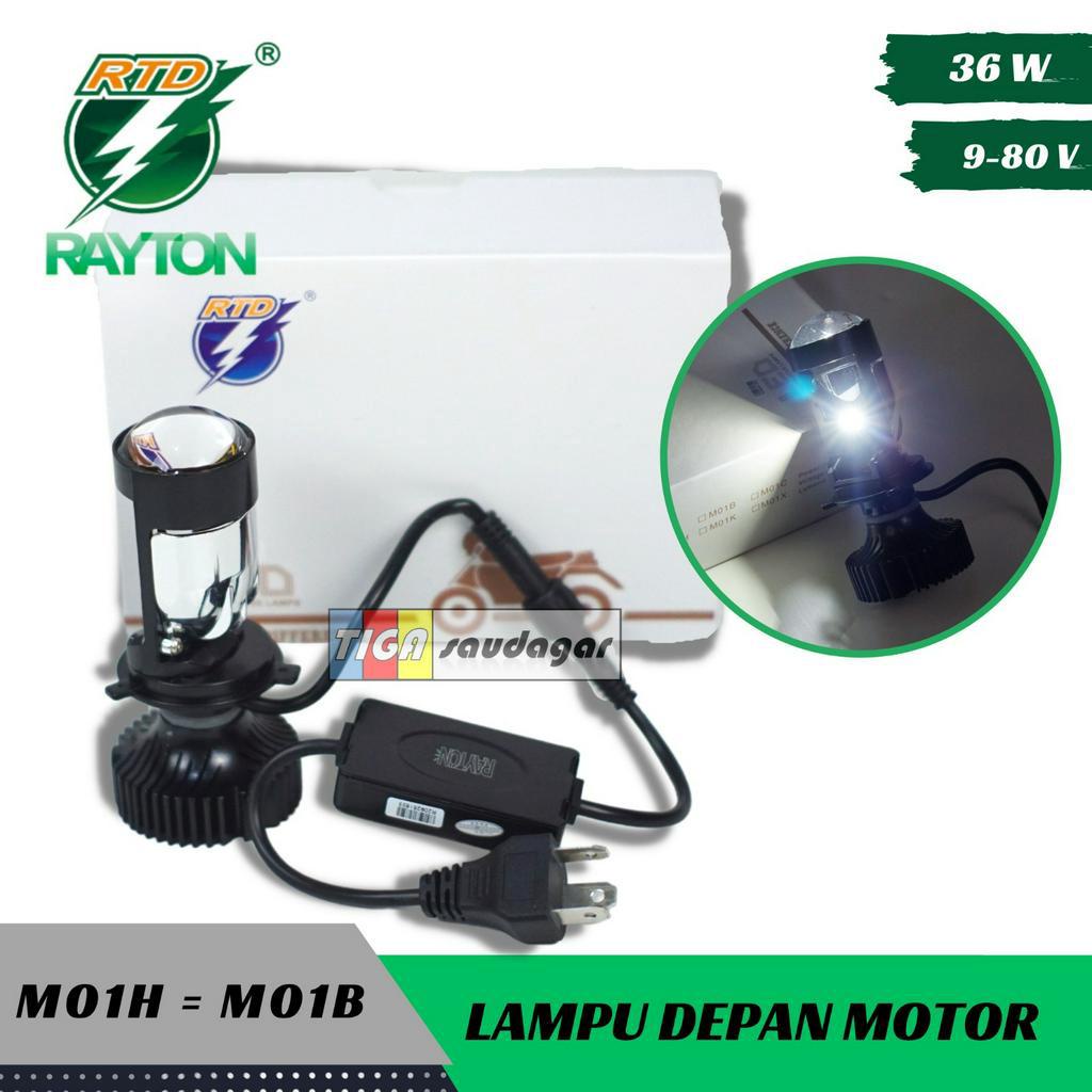 Jual LAMPU LED MINI PROJECTOR RAYTON WITH FAN DENGAN KIPAS RTD M01B H4