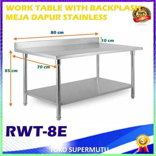 Jual Meja Kerja Dapur Stainless Rwt E Shopee Indonesia