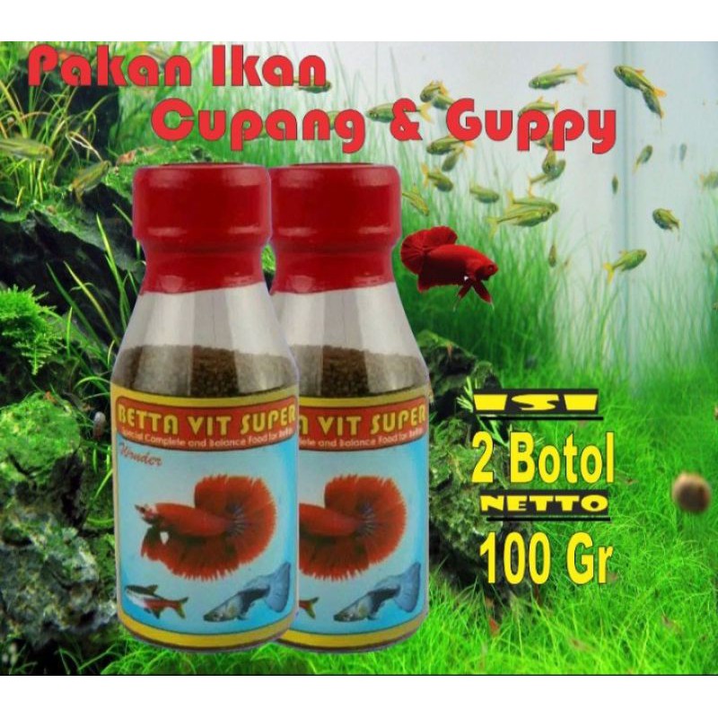 Jual Betta Vit Super Pakan Ikan Pelet Ikan Cupang Isi Pcs Shopee