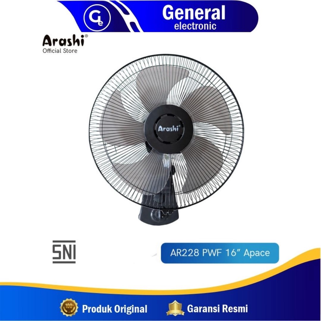 Jual Kipas Angin Dinding Arashi Apace Ar Pwf Wall Fan Arashi