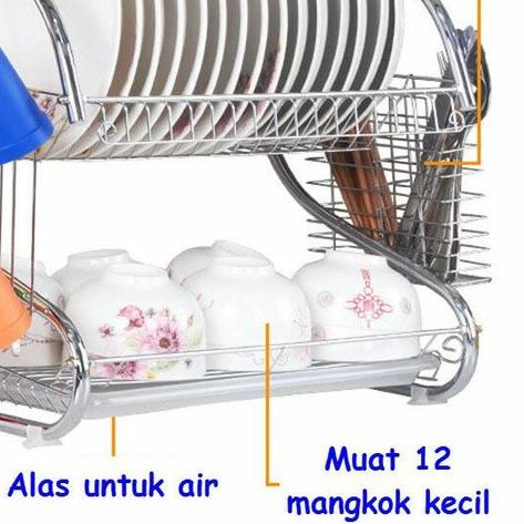 Jual Rak Piring Stainless Susun Murah Rak Peralatan Dapur Tingkat