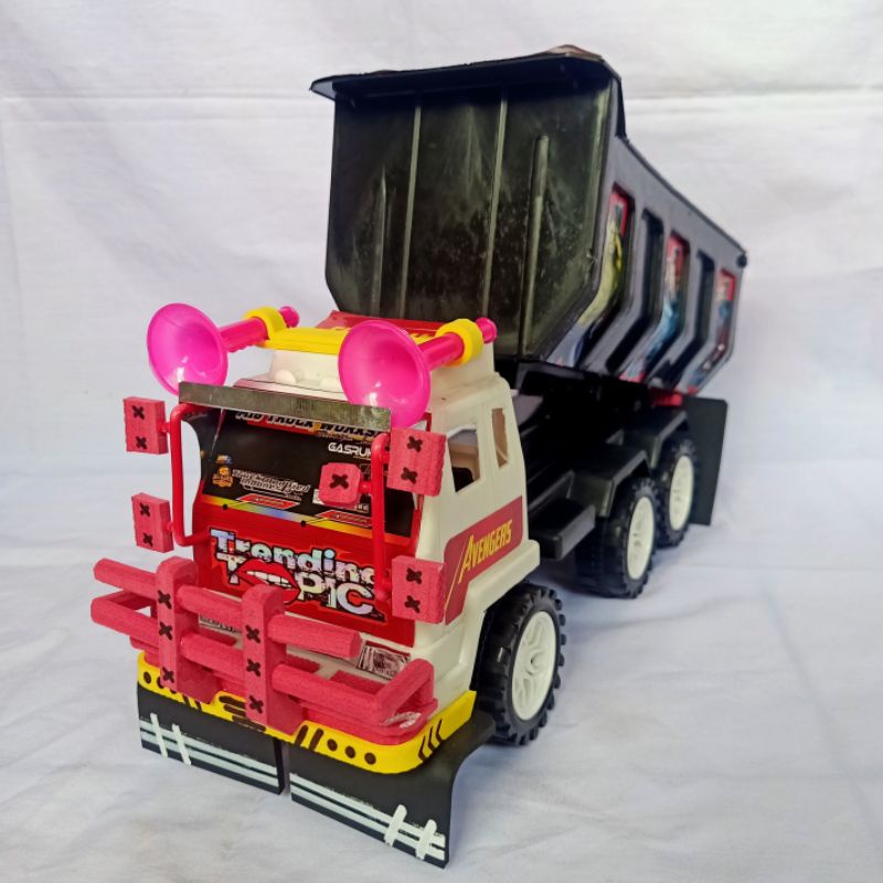 Jual Mobilan Mainan Dum Truck Tronton Pasir Variasi Truk Miniatur Truk