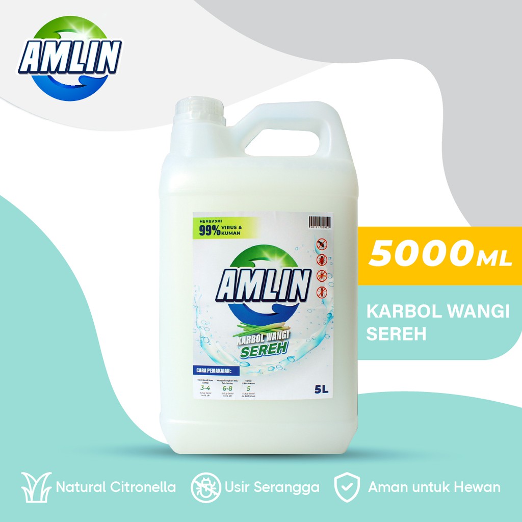 Jual Karbol Sereh Wangi Karbol Amlin 5L Shopee Indonesia