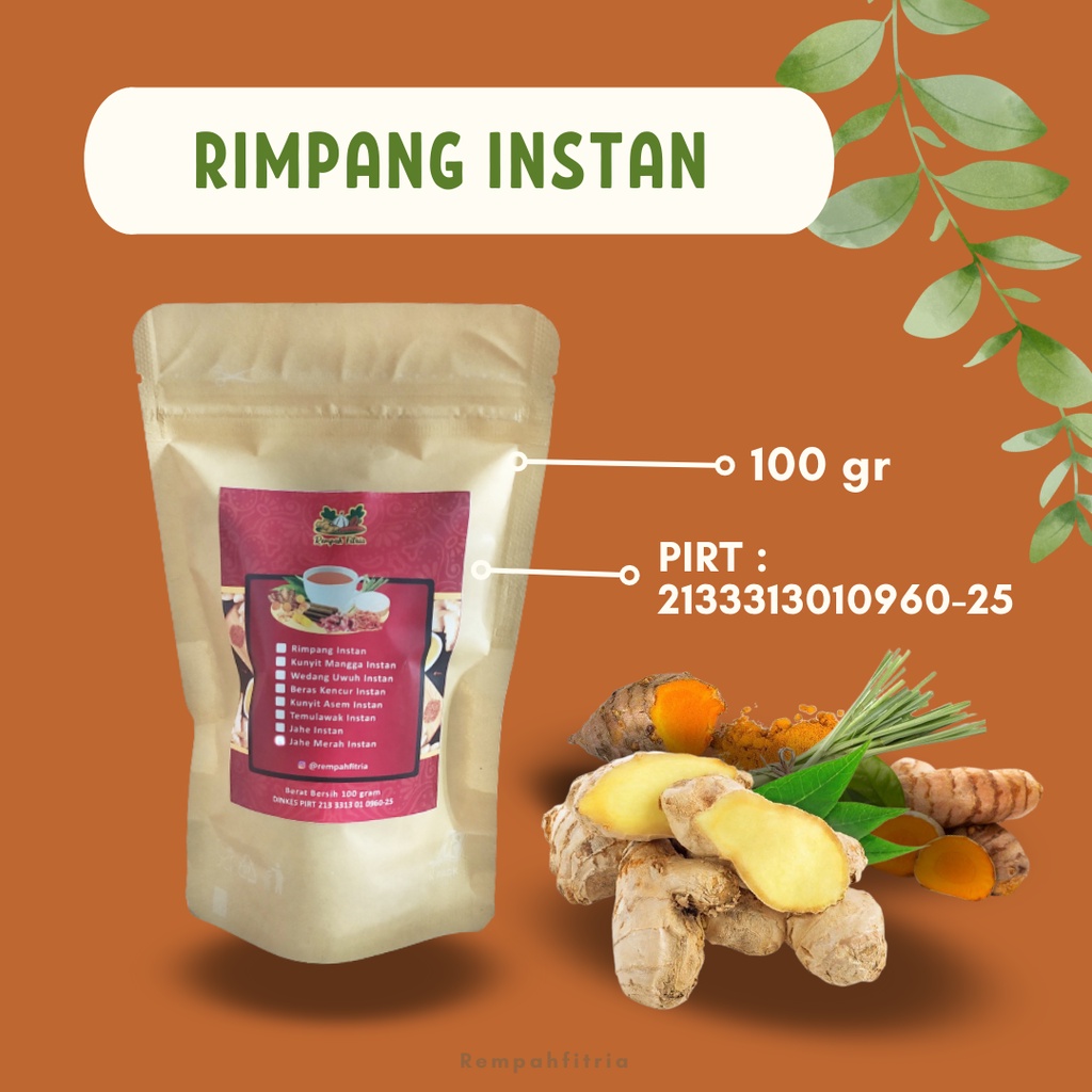 Jual Minuman Jamu Instan Instant Bubuk Serbuk Tradisional Rempah Fitria