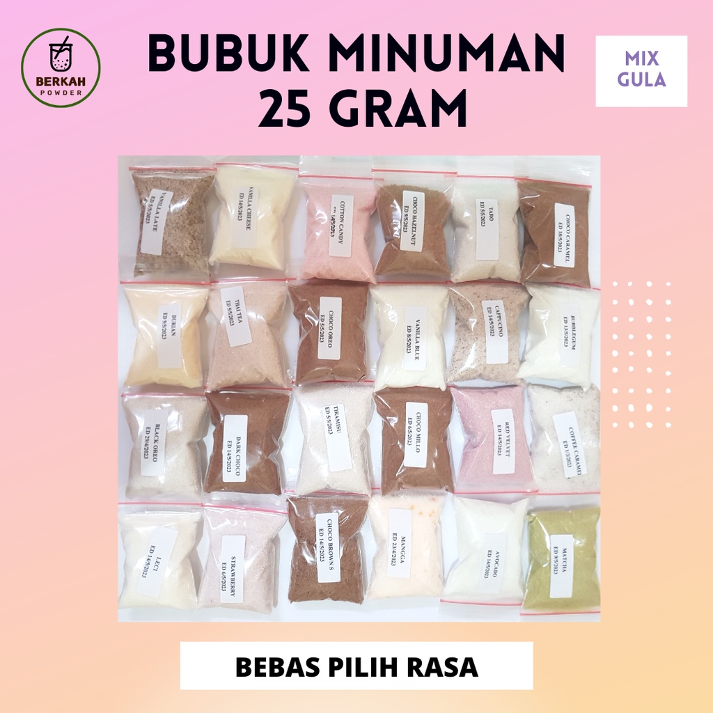 Jual Bubuk Minuman Rasa Gr Minuman Kekinian Aneka Rasa Gram Boba