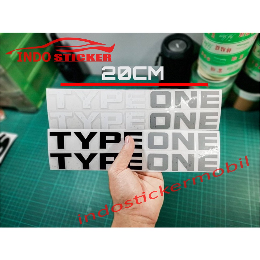 Jual Sticker Jdm Type One Cutting Sticker Motor Mobil Type One