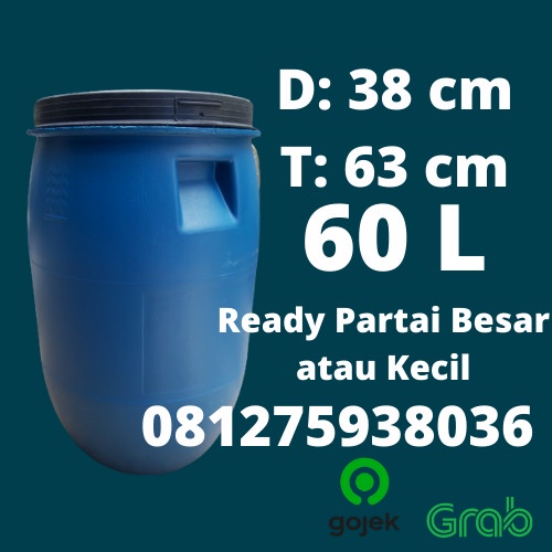 Jual Tong Drum Air Drum Tempat Sampah Plastik Tebal Liter L