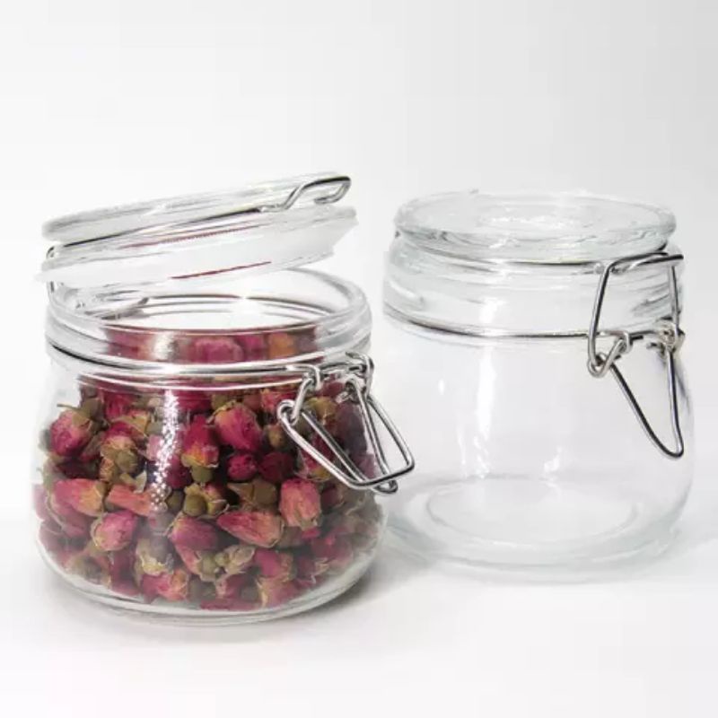 Jual Hermetico Mini Jar Ml Toples Kaca Tutup Kait Tempat Bumbu