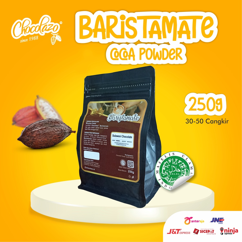 Jual Cocoa Powder Baristamate 250g Coklat Bubuk Premium Grade Dutch