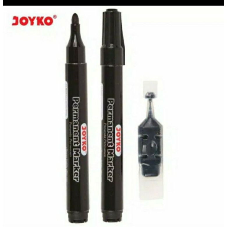 Jual Spidol Permanen Hitam Joyko Bonus Refill Permanent Marker Pm Rf