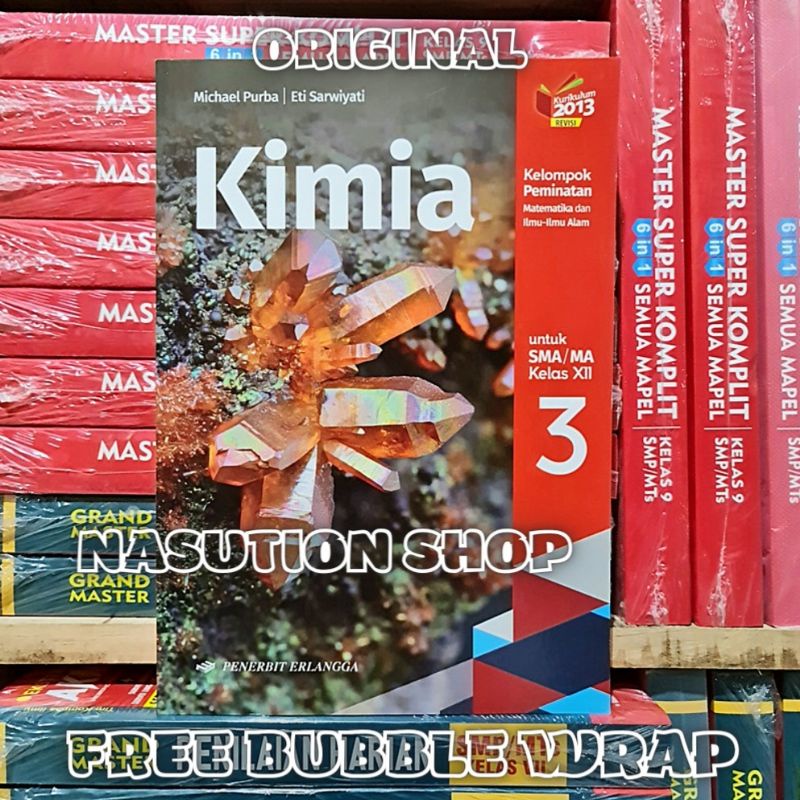 Jual Original Buku Kimia Kelas Xii Sma K Revisi Erlangga