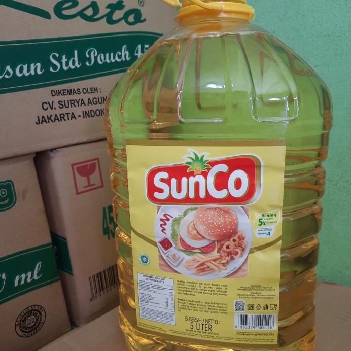 Jual MINYAK GORENG SUNCO 5 LITER JERIGEN Shopee Indonesia