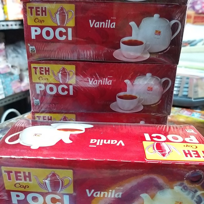 Jual TEH Cap POCI Teh Celup Poci Vanilla Isi 25 Shopee Indonesia