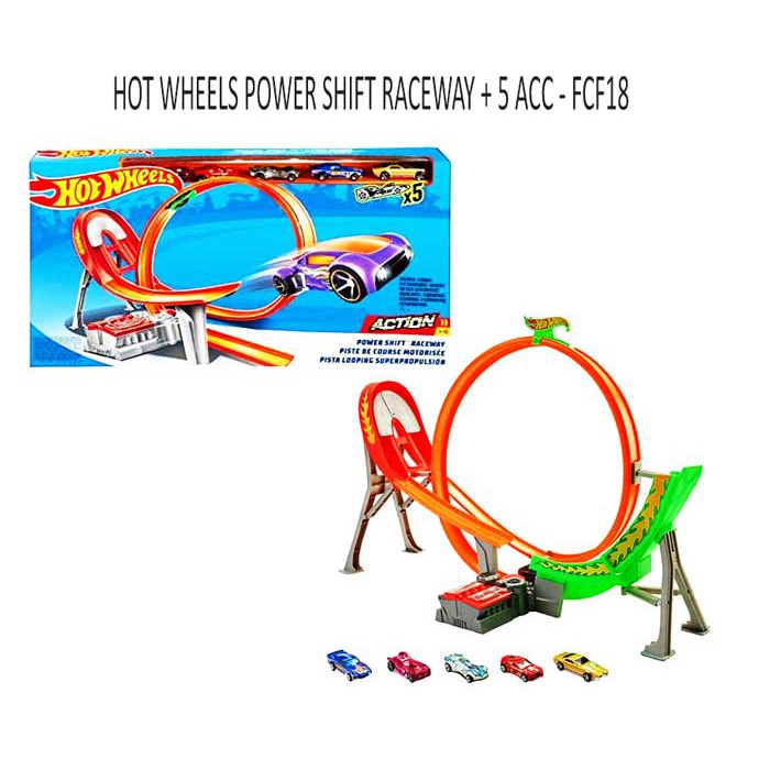 Jual MAINAN MOBIL MOBILAN HOT WHEELS POWER SHIFT RACEWAY ACC